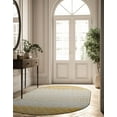 thumbnail image 4 of Unique Loom Tribal Trellis Collection Area Rug - Alami (5' 3" x 8' Oval Ivory and Yellow), 4 of 11