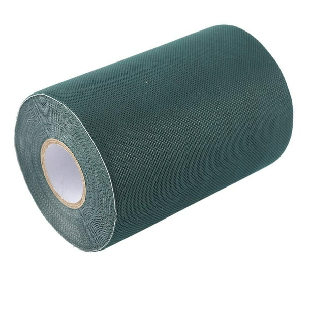 Tebru Artificial Lawn Tape, 15*1000cm Self Adhesive Joining Green Tape