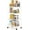 White, variant on 4-Tier Metal Rolling Utility Cart, White Multi-Functional Storage Cart with Wheels for Office, Kitchen, Bathroom