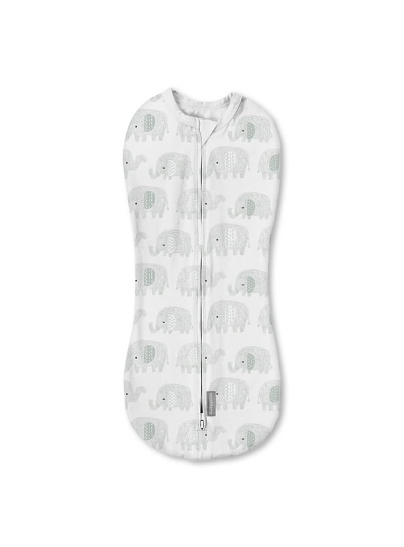 SwaddleMe by Ingenuity Pod, 0-2 Months, 1-Pack - Scribble Elephant