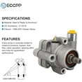 thumbnail image 6 of ECCPP 21-5218 Power Steering Pump 1998-2001 for Nissan Altima Power Assist Pump, 6 of 6