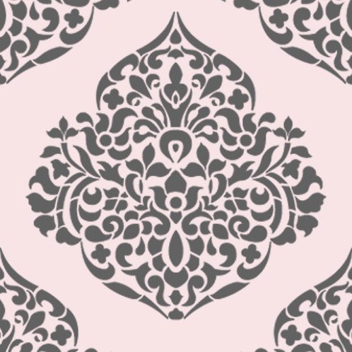 moroccan damask wall stencil 12 inch 3737 by designer