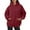 Red, variant on Women's Oversized Pullover Hoodie Soft Velvet Long Sleeve Top With Pockets For Winter Fall Fashion Comfort Womens Casual Pullover Tops Long Sleeves Casual Shirts