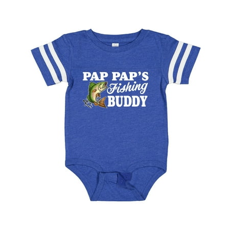 

Inktastic Pap Pap s Fishing Buddy with White Text Boys Baby Bodysuit