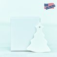 thumbnail image 1 of Nosotros almacén sublimación árbol coche en blanco Memorial doble cara cerámica MDF copo de nieve Navidad adornos blancos espacios en blanco, 1 of 4