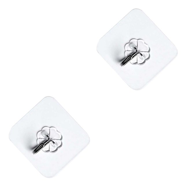 Bewildely Ganchos de pared autoadhesivos, perchas para soporte de ropa, almacenamiento decorativo para sala de estar resistente, organizador para 5 sztuk 2piezas
