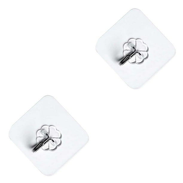 Cateissary Ganchos de pared autoadhesivos, perchas para soporte de ropa, almacenamiento decorativo para sala de estar resistente, organizador para 5 sztuk 2piezas