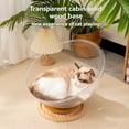 thumbnail image 5 of Acrylic Space Capsule Cat Cave with 360° View & Rotating Toy: All-Season Small Pet Bed, Non-Slip Base, Food-Grade Durable Design for Year-Round Comfort & Interactive Play, 5 of 5
