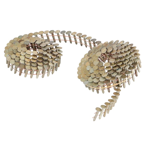 ALL-CARB 7200Piece 15 Degree 3/4" × 0.12" Galvanized Coil Roofing Nail Head Diameter 3/8"