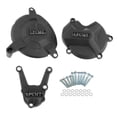 thumbnail image 2 of Miulika 3x Engine Stator Side Cover Caps Guards Covers Parts Fit for Black, 2 of 9