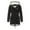 Black, variant on IROINNID Women's Comfy Mid-Long Coat Solid Color Parka Long Sleeve Outwear, Black