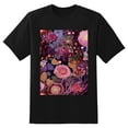 thumbnail image 2 of Plus Size Shirt for Women Black Tops for Women Short Sleeves Shirt for Women Purple Flower 4 T Shirt Oversized Shirt for Women S, 2 of 5