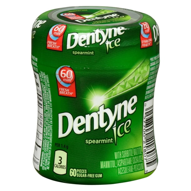 Dentyne Ice Menthe verte, gomme sans sucre, 1 flacon (60 morceaux) Xbox