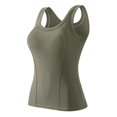 thumbnail image 4 of QHFBli Tank Top for Women with Shelf Bra, Womens Camisole Tank Tops with Built in Bra, Breathable Adjustable Cami Undershirt, 4 of 9