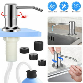  Sink Soap Dispenser Extension Tube Kit 39 with Metal Check  Valve,Upgraded Check Valve, Silicone Tube, Not Easy to Bend, Tapered  Stoppers to Fit Most Soap Containers : Tools & Home Improvement