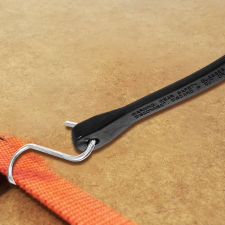 WESIEVYA Durable Rubber Tarp Strap with Hooks for Cargo Securing on Truck Trailer Rv