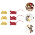 thumbnail image 3 of ORDDIART 6Pcs Realistic Mouse Cat Toy Plush Material Scratch Toy for Indoor Playtime, 3 of 6
