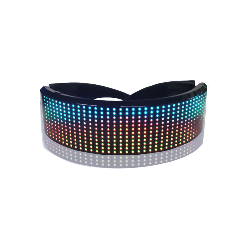 thumbnail image 2 of Gafas de fiesta LED mágicas compatibles con Bluetooth, gafas brillantes, gafas que brillan en la oscuridad, pantalla LED, control de aplicación móvil para Navidad, Halloween, baile de graduación, fies, 2 of 5