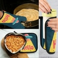 thumbnail image 5 of Yayeee Oven Mitts and Pot Holder Set of 2 Heat Resistant Kitchen Gloves Baking Hot Pad, Blue UFO, 5 of 5
