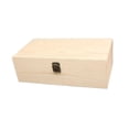 thumbnail image 3 of Caja de madera para guardar recuerdos, expositor de joyas, organizador portátil decorativo con tapa para joyas, pendientes y anillos., 3 of 9