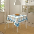 thumbnail image 6 of YFYANG Square Polyester Table Cloth, 60" x 60" Reusable Table Cover Kitchen Dining Room Watercolor Vintage Plaid Decorative Tablecloths for Tables of 2-4 People, 6 of 8