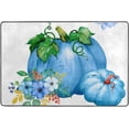 thumbnail image 4 of Dreamtimes Watercolor Blue Pumpkins Area Rug, 36"x24" Thanksgiving Day Non-Slip Washable Indoor Door Mat, Absorbent Floor Mat for Bedroom Kitchen Entryway Bathroom, 4 of 7