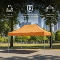 thumbnail image 3 of Ilios Innova | Toldo Plegable Naranja 3x4.5 Carpa para Exteriores Resistente al Clima, Impermeable, Estructura de Hierro y Tela Oxford 600D., 3 of 9