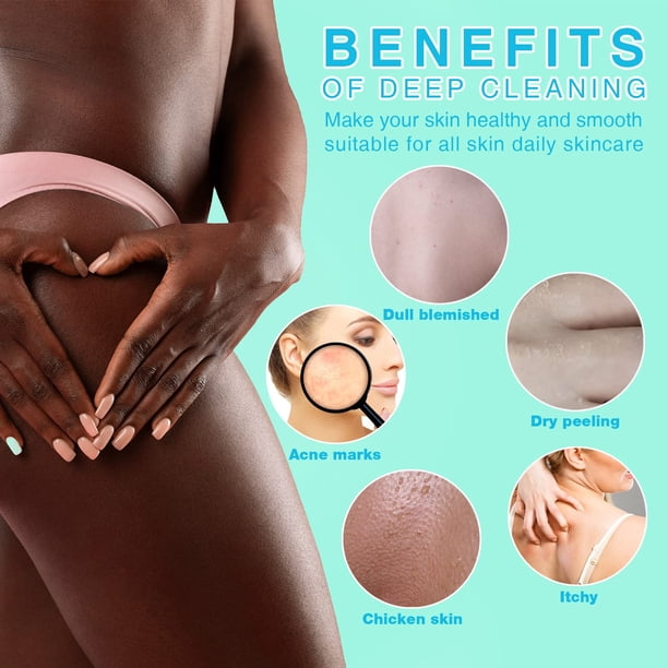 3 piezas de esponja de baño de red larga, esponja de baño exfoliante para ducha, exfoliante corporal, exfoliante de espalda, suavizante de piel, ideal para uso diario