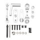 thumbnail image 1 of RC Steering Assembly Aluminum Alloy Upgrade Part RC Steering Bellcrank Set for LOSI Baja Rey Rock Rey 1/10 RC Cars Silver, 1 of 4