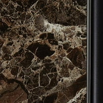 - 5-Tier Standing Kitchen Bakers Rack for with Storage Microwave Stand, Metal Frame with Marble Finish - Black