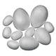 thumbnail image 2 of de espuma para decoración de modelado de 100 mm con forma de huevo de espuma, , para manualidades, para fiestas de Navidad, Halloween,, 2 of 9