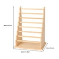 thumbnail image 3 of Maytalsory Scratch-proof Wood Made Earring Rack Non-deformable Wide Display Space Earring Hoop Earring Holder 8 Layers, 3 of 6