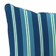 thumbnail image 6 of Jordan Manufacturing 46.5" x 24" Sullivan Vivid Blue Stripe Rectangular Outdoor Deep Seat Chair Cushion Set with Welt, 6 of 11
