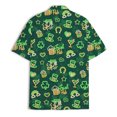 thumbnail image 4 of St Patricks Day Hawaiian Shirt For Men Neon St. Patrick's Day Party Mens Hawaiian Shirts Short Sleeve Button Down Shirt Men, 4 of 7