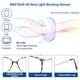 thumbnail image 3 of Gafas de luz azul para computadora/juegos/TV/teléfonos para mujeres/hombres, antideslumbrantes/fatiga ocular, 3 of 5