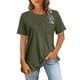 thumbnail image 2 of Sudadera con capucha gris,Camiseta informal de manga corta para mujer, cuello redondo, tejido ligero de imitación de tejido de barco, corte regular para uso diario, sopatenor, 2 of 8