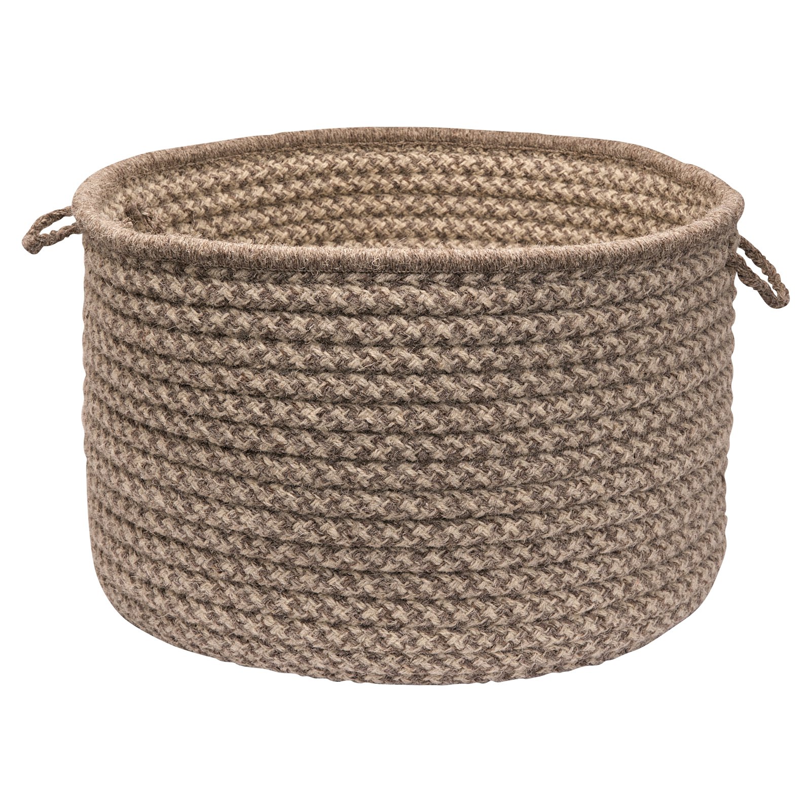 Colonial Mills Natural Wool Houndstooth Utility Basket