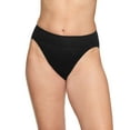 thumbnail image 2 of Women's Warners No Pinching No Problems® 3-pk. Dig-Free Mid-Waist Hi-Cut Panty RT4403P Color: Blush Mink Black Size: SMALL, 2 of 4
