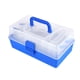 thumbnail image 1 of Caja de almacenamiento de accesorios de pesca de plástico de 3 capas para señuelos y anzuelos, 1 of 13