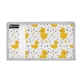thumbnail image 2 of JIALIOU Nylon Trifold Card Wallet with ID Window Zipper Pocket for Men Women Teen Cute Duck with Polka Dot, 2 of 7