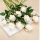 thumbnail image 4 of XmhyTop 10 rosas artificiales de tallo largo, rosas de seda falsas para ramo de boda, decoración del hogar (amarillo), 4 of 5