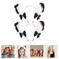 thumbnail image 2 of Shisuyan Hair Hoops Plush Fabric 2Pcs 9x7.9in, 2 of 8