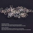 thumbnail image 4 of 120pcs 4 Color Non-Allergenic Plastic Earring Hooks Ear Wire Hooks Earring Findings for DIY Jewelry (White Smoke Misty Rose Black Old Lace), 4 of 5