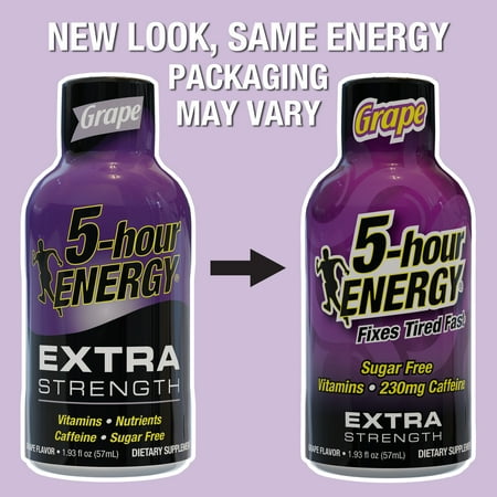 5-hour ENERGY Shot, Extra Strength, Grape, 15 Count