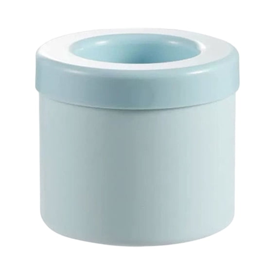 Cylinder Silicone Ice Maker Cup with Easy Release Tray Portable Ice Bucket Mold for Coffee Drinks Cocktails Freezer Home Travel Use