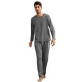 thumbnail image 2 of New men's long-sleeved long pants casual comfortable home wear set that can be worn outside, 2 of 4