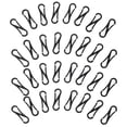 thumbnail image 1 of 100pcs Useful Lanyard Hook Snap Clips Durable Clasp for Gloves Towels (Black), 1 of 7