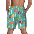 thumbnail image 4 of Uemuo Mushrooms Pattern Mens Swim Trunks Quick Dry Board Shorts with Mesh Lining, Stretch Beach Shorts Quick Dry No-Chafing Board Shorts-Large, 4 of 9