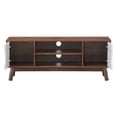 thumbnail image 5 of Topbuy TV Stand Storage Media Console for TV’s up to 50’’ Wooden Entertainment Center w/Shelves White, 5 of 6