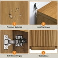 thumbnail image 3 of Brafab Wood Buffet Cabinet with Fluted Doors, Accent Sideboard Storage Credenza Multifunctional Console Table for Living Room, Dining Room, 3 of 8
